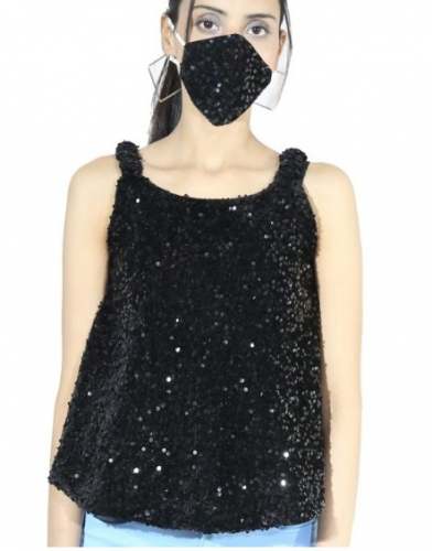 Party wear Sequence Crop Top 