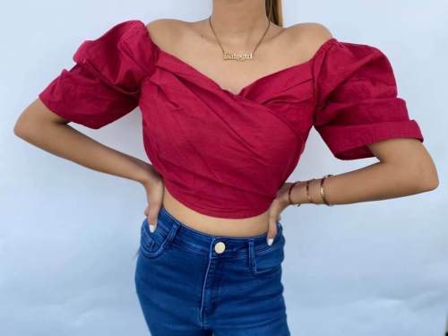 Satin Silk Plain Girls Fancy Top by Adayein