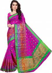 Buy Thanjavur Poly Silk Saree By Mermaid Ocean