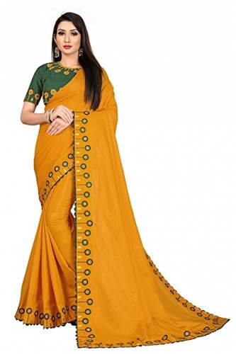 Buy Dola Silk Embroidered Saree By Vedant Vastram by VEDANT VASTRAM