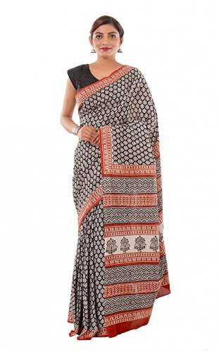 Buy Chanderi Cotton Saree By Handicraft Palace by Handicraft Palace