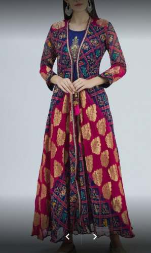 Fancy Long Anarakali Style Kurti  by Bharat Emporium