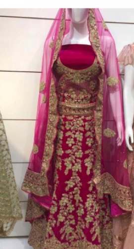 Wedding Wear Embroidered Bridal Lehenga  by Bharat Emporium