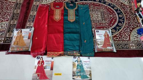Fancy Embroidered Dress Material For Ladies