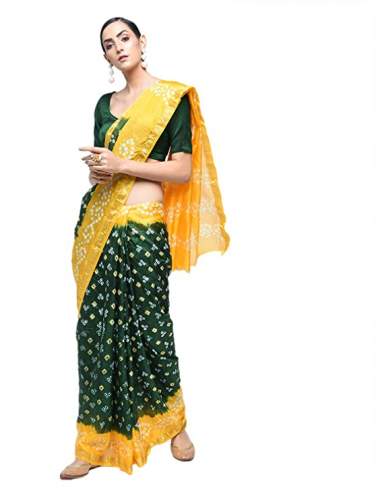 Buy Kastiel Brand Bandhani Saree At Wholesale Rate