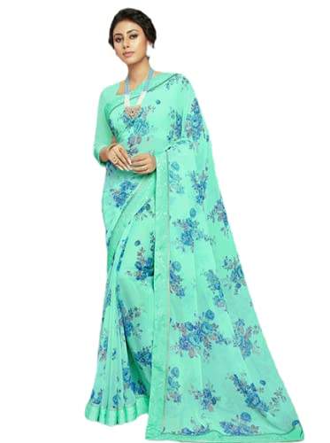 Buy Fancy Georgette Printed Saree By Vishal Prints by Vishal Prints