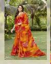 Buy Multicolored Floral printed Sari Vishal Prints thumb 1