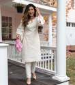Beautiful Embroidered Chikan Kurti Pant Set 