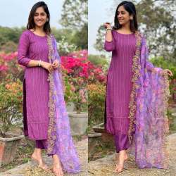 Designer Sequence Kurti with Organza Dupatta 