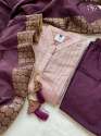 Stylish 3pcs Chanderi Silk Kurti Set  thumb 2