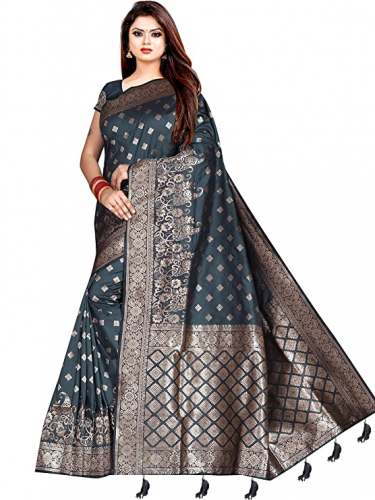 Buy Banarasi Silk Glemora Brand Saree  by Glemora