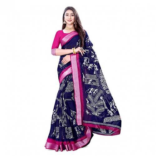 Buy SATTVA Brand Printed Saree At Wholesale Rate by Sattva