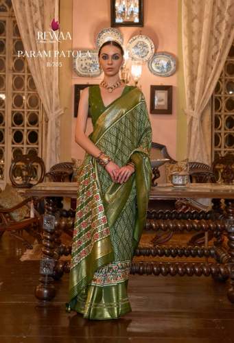 Stunning Param Patola Smooth Silk saree by Rewaa by Rewaa Fashion