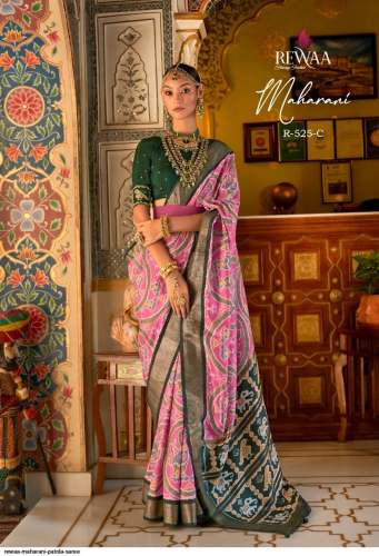 Wedding Wear Maharani Patola Saree By Rewaa  by Rewaa Fashion