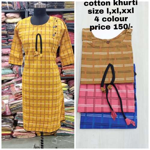 Fancy Cotton kurti for Ladies