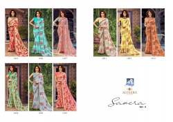 semi-Georgette Digital Print Saree by SAVERA