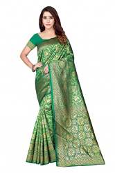 Buy Kanjivaram Jacquard Saree By Drapme