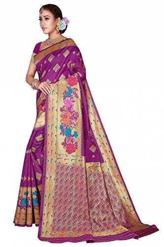 Buy Kanjivaram Jacquard Saree D﻿rapme At Wholesale
