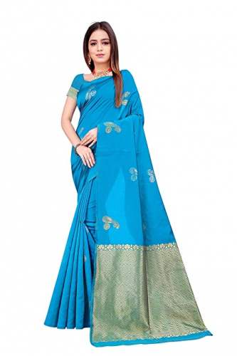 Buy Refof Export Lichi silk Saree Jacquard Saree