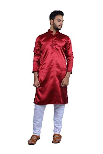 Get Refof Export Satin Mens Kurta At Wholesale by Refof Export