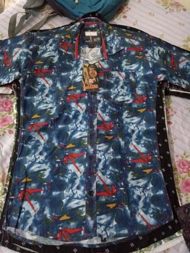 Printed Cotton Shirt for Mens by Prn Textiles