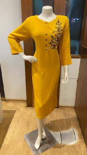 Muslin Embroidered Kurti