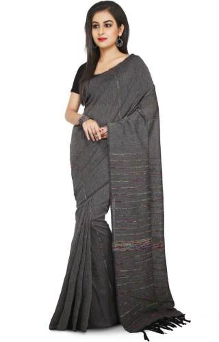 Buy Handloom Cotton Blend Saree By Aahiri Brand by Aahiri