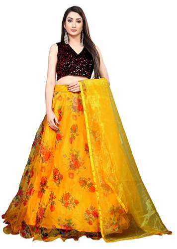 Buy Organza Print Lehenga Choli By HAVIYA Brand by Haviya