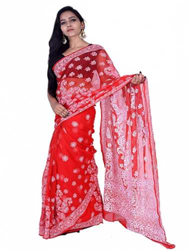 Buy Rohia Brand Georgette Saree At Wholesale by Rohia