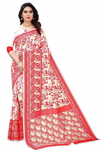 Buy Banarasi Cotton Saree Silk By BHARVITA by Bharvita