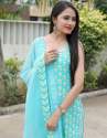 Buy Fashion Basket Cotton Sky Blue Salwar Suit thumb 3