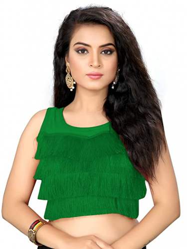 Buy Fashion Basket Ready Made Silk Solid Blouse 