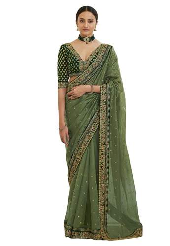 Fashion Basket Georgette Saree For Womens