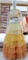 Party Wear Ruffle Lehenga Choli