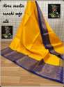 Party Wear Kora Muslin Soft Silk Ladies Saree thumb 2