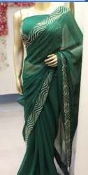 Elegant Green Stylish Saree 