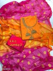 Embroidered Designer Chanderi Dress Material 