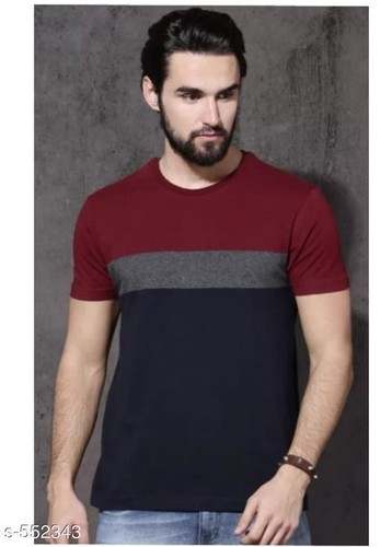 Round Neck Mens T shirt  by Mondol Cloth