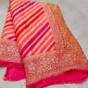 Banarasi Pure khaddi Georgette Silk Saree thumb 2