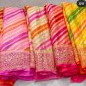 Banarasi Pure khaddi Georgette Silk Saree thumb 3