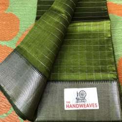 Trendy Mangalgiri Checks Design Saree