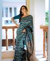 Riya-Organic Banarasi Lichi Silk Saree thumb 4