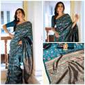 Riya-Organic Banarasi Lichi Silk Saree thumb 5