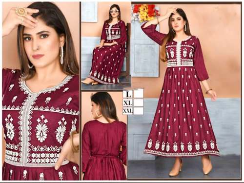 Ishita house factory outlet new rayon Kurtas by Ishita House Factory Outlet