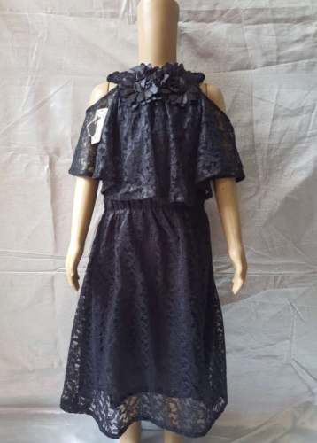 Stylish Net Pattern Western Frock by Goofty Fashions