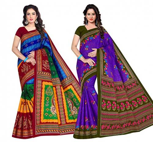 Buy KT Brand Cotton Combo Saree At Wholesale Price by KT