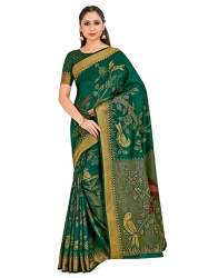 Buy Kanchipuram Art Silk Saree By VIBTAG 