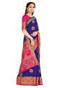 Buy VIBTAG Art Silk Saree With Unstitched Blouse thumb 1