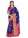 Buy VIBTAG Art Silk Saree With Unstitched Blouse thumb 2