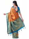Silk Saree With Unstitched Blouse by VIBTAG  thumb 5